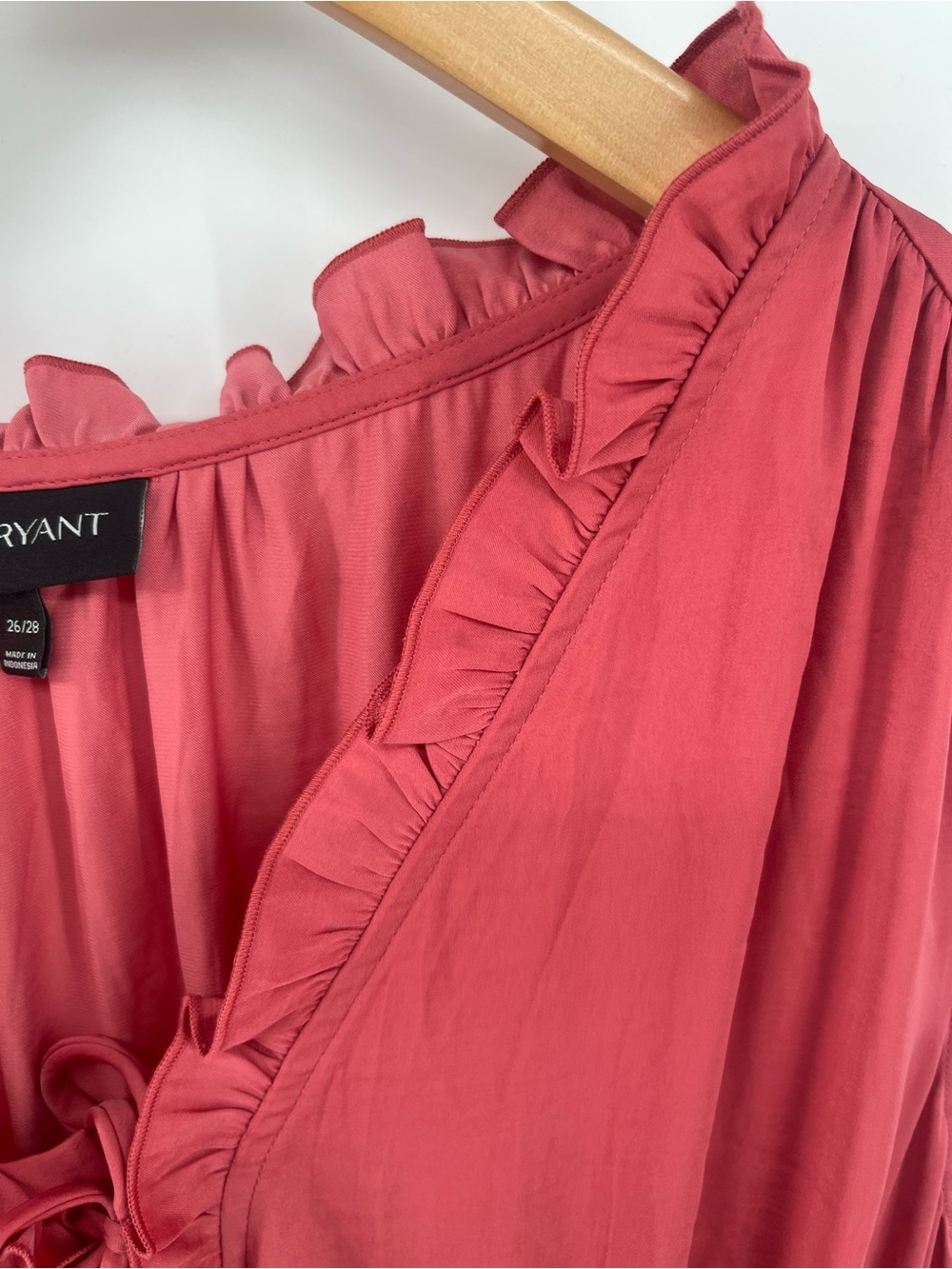 Lane Bryant Maxi Dress 26/28 Coral Pink Pleated Sleeveless Boho Resort Dress - Picture 7 of 13